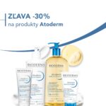 BIODERMA zľava -30% pri nákupe produktov ATODERM, vhodných na suchú až atopickú pokožku